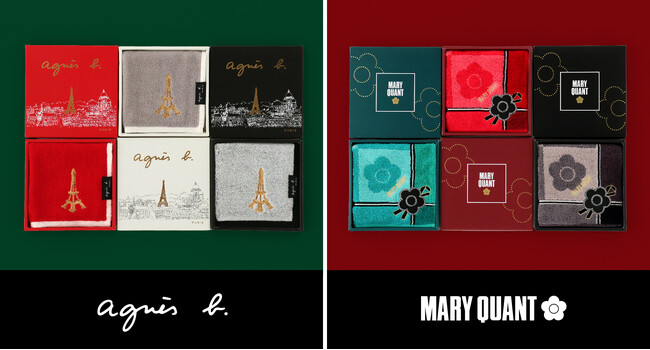 プレスリリース「限定パッケージで贈る、心ときめく冬のギフト。「agnes b.」「MARY QUANT」から、新作タオルハンカチ登場！」のイメージ画像