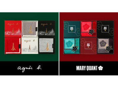 限定パッケージで贈る、心ときめく冬のギフト。「agnes b.」「MARY QUANT」から、新作タオルハンカチ登場！