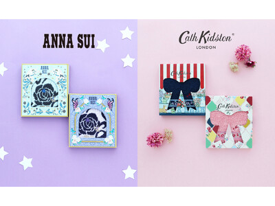 バッグに忍ばせて、気負わず渡せる春の手土産！「ANNA SUI」「Cath Kidston」の2ブランドから、限定パッケージ入りタオルハンカチが登場