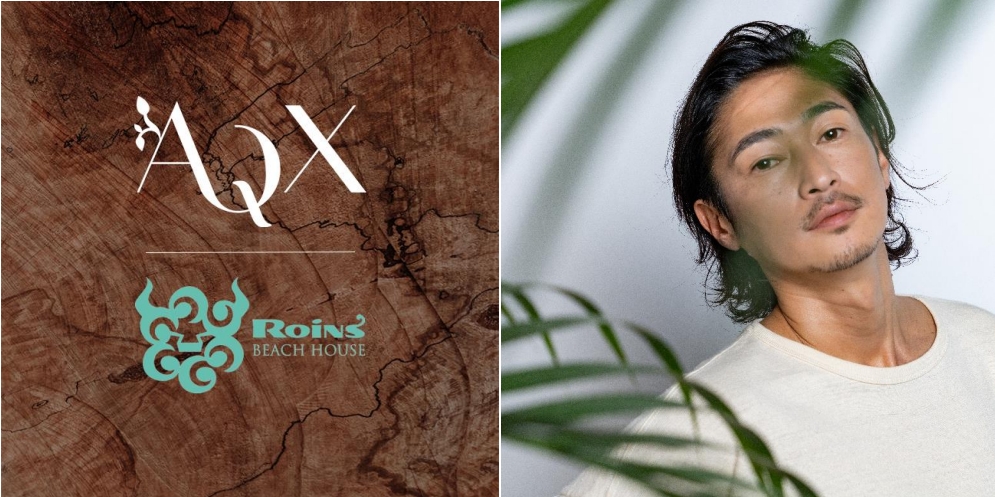 俳優・窪塚洋介によるスキンケアブランド〈AQX（アックス）〉が、湘南の風を肌で感じる、オールデイ・カフェダイニング「Roins（ロインズ）」にてこの夏限定のイベンドブースを出展。