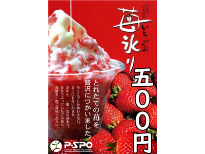 【松山土曜夜市】今年も土曜夜市にP・SPO出店！大人気の「苺氷り」「レインボー綿あめ」「大学芋アイス」を...