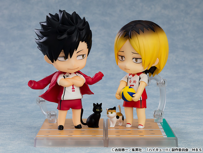 大人気バレーボールアニメ ハイキュー より 音駒高校バレー部 孤爪研磨 と 黒尾鉄朗 がねんどろいどになって登場 マピオンニュース