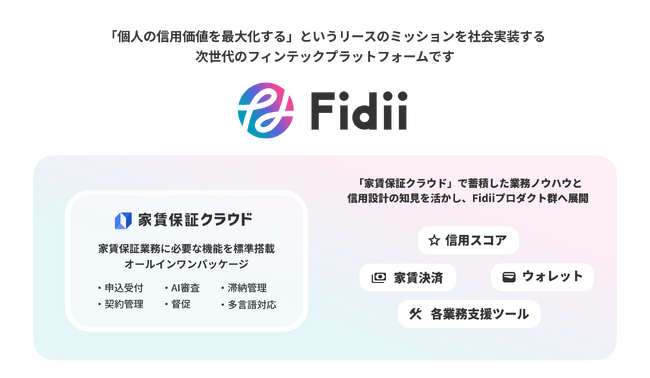 リース、フィンテック領域に進出し、新ブランド「Fidii」を発表