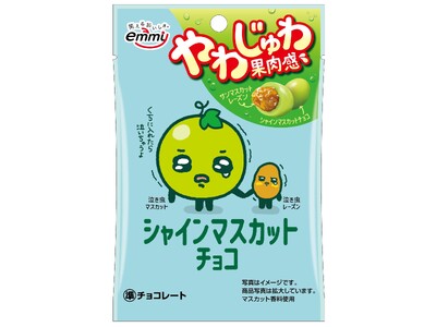 やわじゅわ果肉感がたまらない！シャインマスカットの魅力をぎゅっと詰め込んだレーズンチョコが登場！