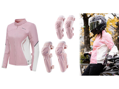 東京モーターサイクルショー2024で女性ライダーから大人気だったSCOYCOのパステルカラーのメッシュライディングジャケットが4月下旬入荷決定！好評予約受付中。