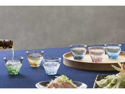 津軽びいどろ「六の色」シリーズに盃を追加発売　全9品を新展開