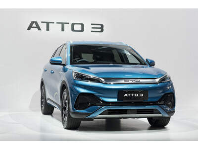 中国自動車ブランドとして初（※1）「BYD ATTO 3」が型式指定認証を取得