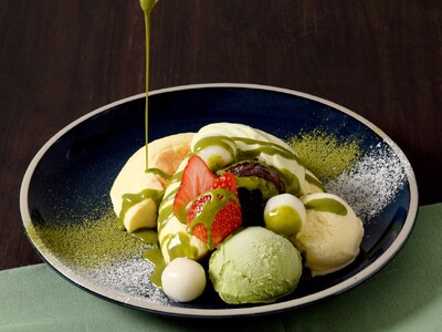 小さな森珈琲　期間限定メニュー「宇治抹茶ソースで楽しむアイスパンケーキ」が登場！