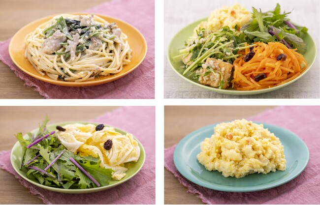 冬を感じるクリーミーな総菜やスーパーでは見かけない冬野菜がサラダバーに…