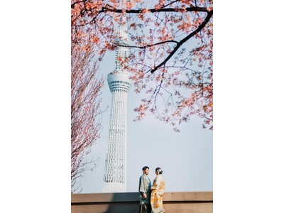 【浅草・桜】婚礼和装専門スタジオ「INAI WEDDING WASOU」が、2026年春の桜ロケーションフォト撮影の一般予約を開始！