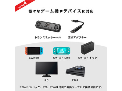 Switch/PS4/PS5/PCのオーディオをワイヤレスに！ Bluetoothデバイスに対応したコンパクトなオーディオトランスミッター『BT-TM800』の期間限定セールを開催