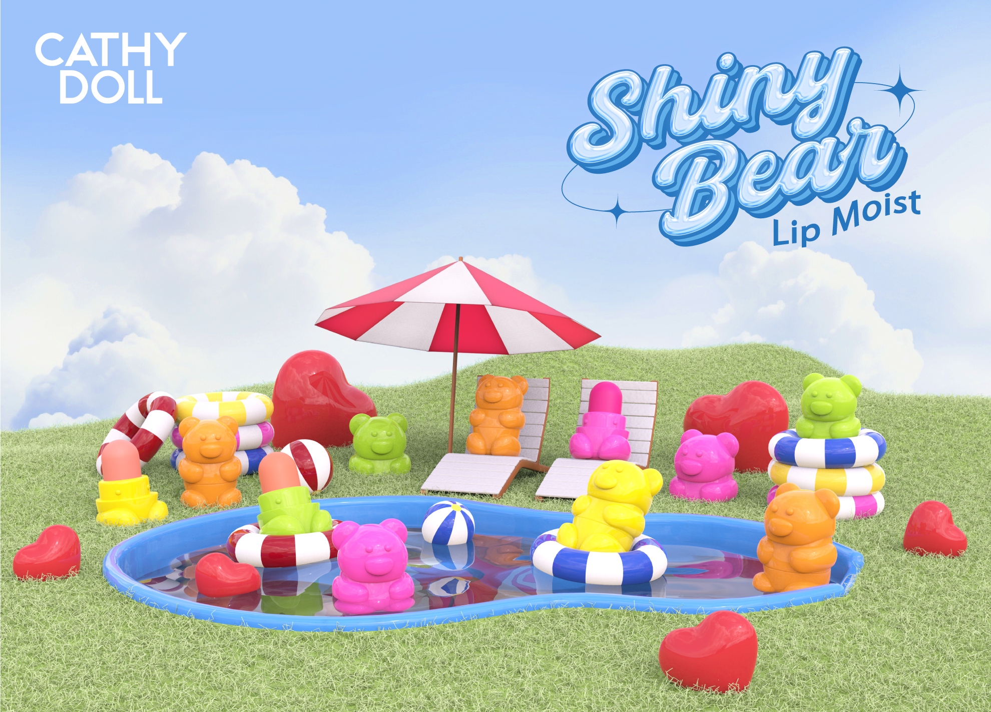 店頭で初回分が即完売！キャシードールから待望の“ちいくまリップ”「Cathy Doll　シャイニーベア リップモイスト」再販決定