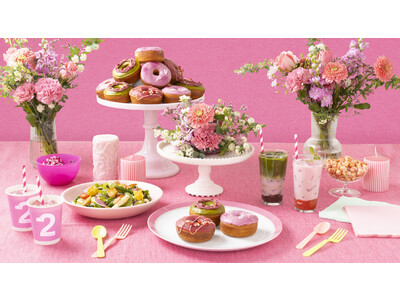 プラントベースフードブランド「2foods」から、春の訪れを感じるストロベリーや桜を使った華やかなドーナツコレクション 3月1日発売