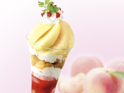 【銀座コージーコーナー】夏はやっぱり、#桃活＆#氷活！ ジューシーでとろける“山梨県産桃”を使ったパフェ...
