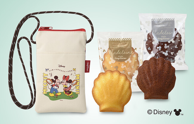 【銀座コージーコーナー】「ミッキー&ミニー」デザインの焼菓子ギフトに“サコッシュ”が初登場！幅広い世代に人気のレトロ調デザインで、期間限定販売