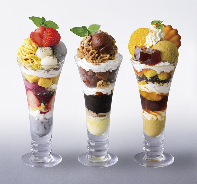 【銀座コージーコーナー】黒ごま、和栗、和紅茶の秋パフェが登場!カフェ・レストランで秋冬メニューの提供が始まります