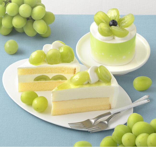 【銀座コージーコーナー】シャインマスカットがケーキになって8月14日から登場!果汁あふれる旬のおいしさを多彩なケーキでご堪能あれ