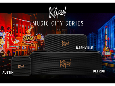 全米No.1オーディオブランド「Klipsch」のBluetoothスピーカー【Music City Series】3モデルが遂に一般販売開始！10月23日プレスリリース同日開催！