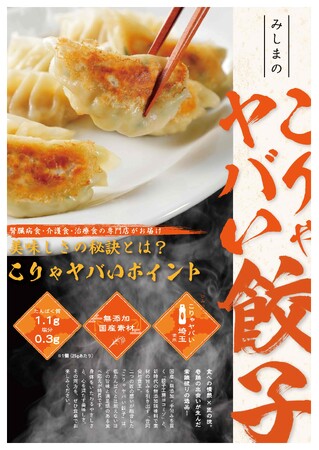 【メディカルを超越した冷凍餃子】たんぱく調整でも感動の旨さ！「みしまのこりゃヤバい餃子」を11月15日新発売