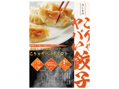 【メディカルを超越した冷凍餃子】たんぱく調整でも感動の旨さ！「みしまのこりゃヤバい餃子」を11月15日新発売