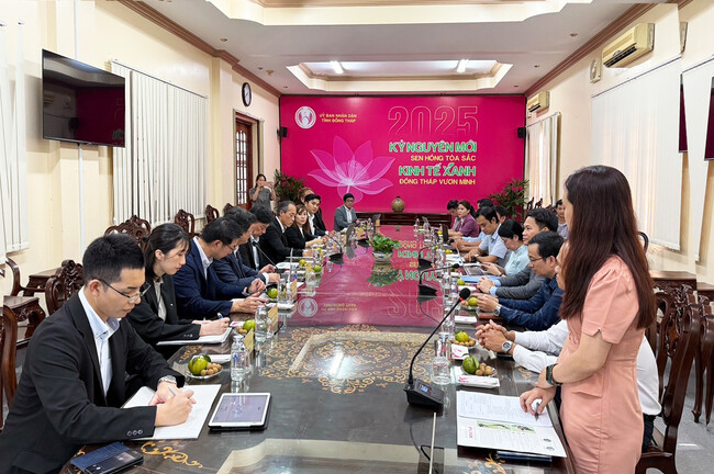 【徳島県がベトナム南部のドンタップ省と産学官連携に向けた協議をスタート】徳島県とシンクスリーが同省を訪問し、人材交流や県内での労働力確保に向けた協力体制の構築と、様々な分野での連携強化について意見交換