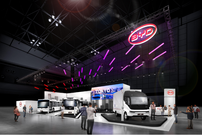 【世界初公開】BYDのEVトラック「T35」がトレーラーサウナに　水風呂はkokolo sauna(R)の《Hagoromo1s》を採用