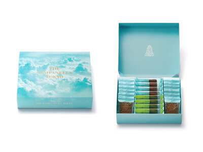 【新発売】「ザ カンパネラ 東京」から空港限定パッケージが登場！旅の始まりの心が踊るような特別な気持ちや、飛行機の窓から見た美しい空の広がりを表現した空港限定デザイン。