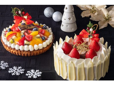 ふわふわのストロベリーショートケーキ＆きらきらのフルーツタルト“2種類のクリスマスケーキ”を販売