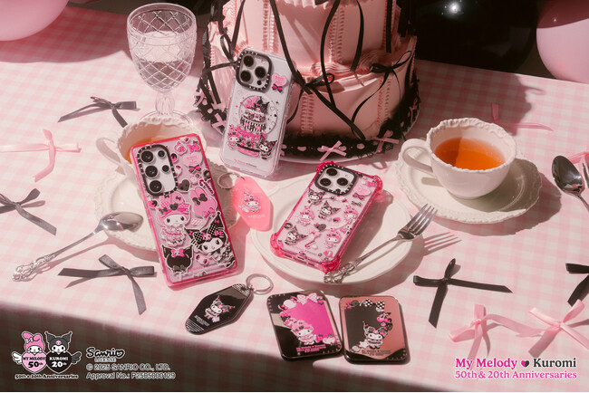 【CASETiFY】「マイメロディ & クロミ アニバーサリー | CASETiFY」コレクション2025年6月26日(木)に発売