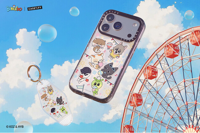 【CASETiFY】BOYNEXTDOOR公式キャラクター「BBNEXDO」CASETiFYと初のテックアクセサリーコレクションを発表