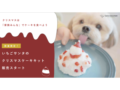 【ワンちゃん用Xmasケーキキット12月1日予約開始】フレッシュドッグフードで簡単おいしいクリスマスケーキが作れます