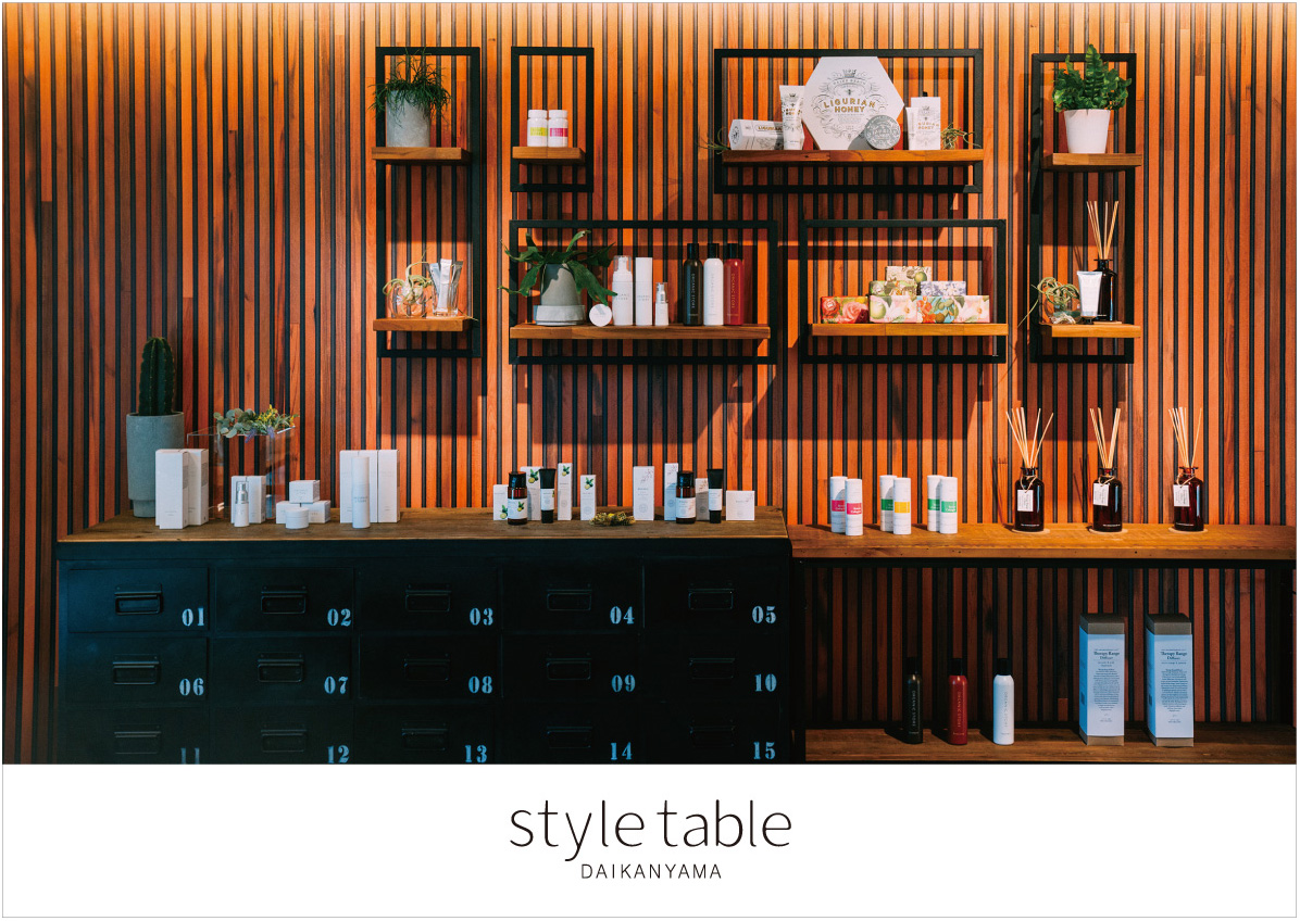 style table DAIKANYAMAで「日本オーガニックコスメ協会」のJOCA推奨品マークを取得したスキンケア、バスケアアイテムを取り扱い開始