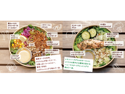 ”酸味”と”彩り”がこだわり　西岡麻央氏と共同開発した「サラダボウル」の取扱店が拡大！
