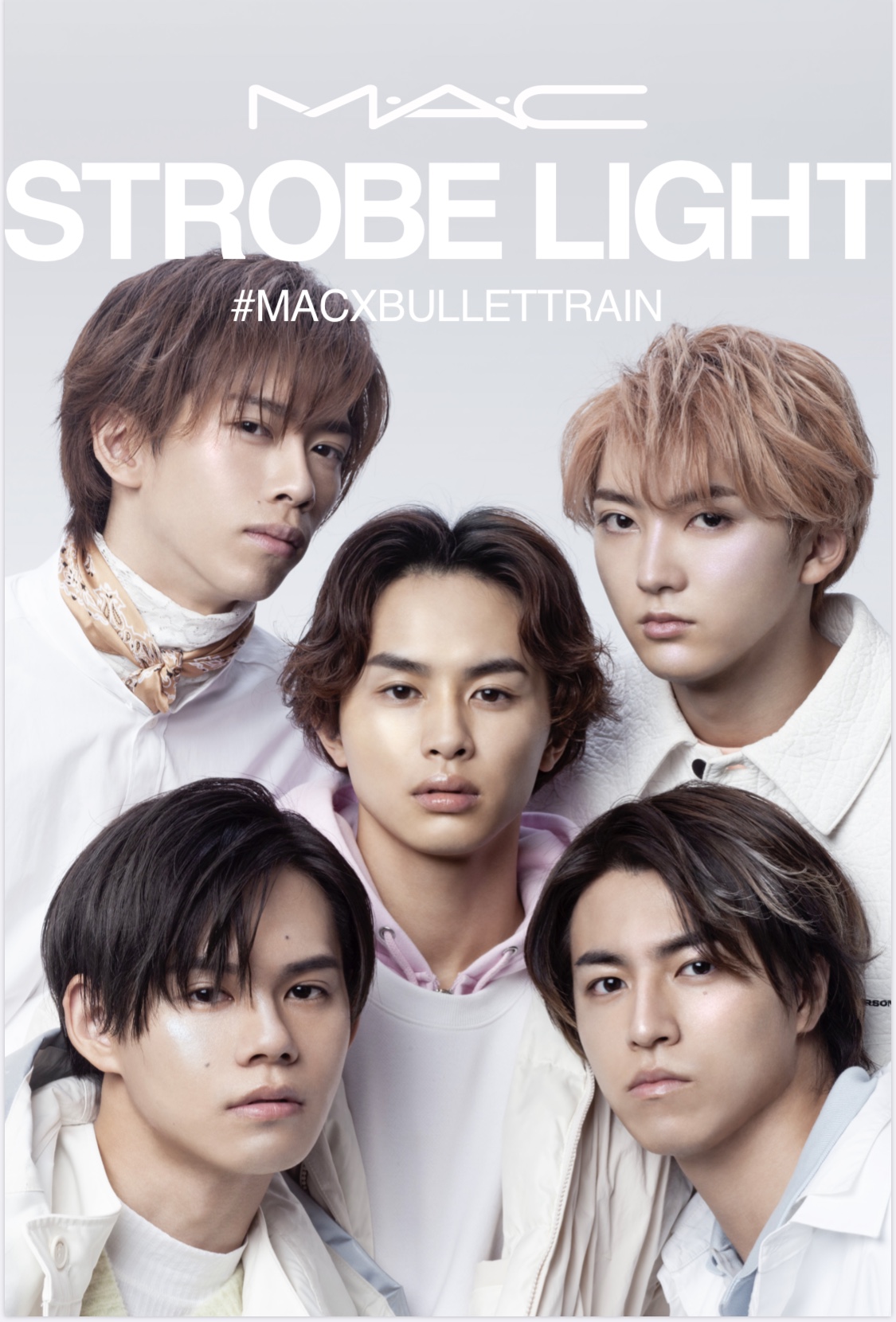ホリデーシーズンは肌にも “STROBE LIGHT” を浴びたような輝きを「超特急」メンバー5人が魅せるM・A・Cのストロボコレクション