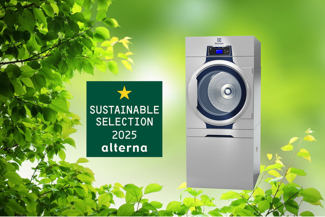 電力逼迫の夏を救う『脱ガス』業務用乾燥機、環境認証「サステナブル★セレクション」獲得