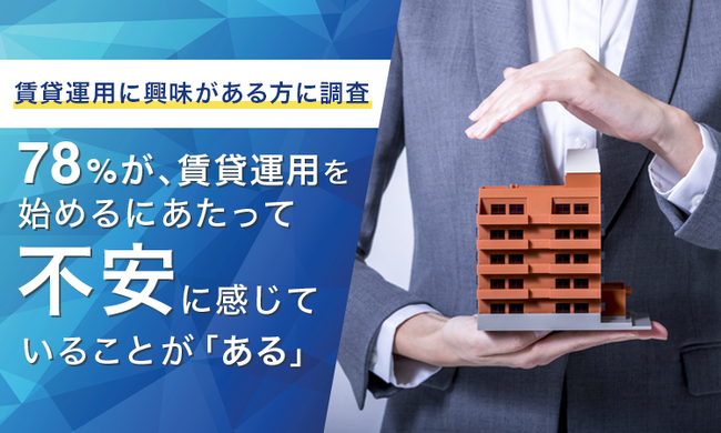 【賃貸運用に興味がある方に調査】78%が、賃貸運用を始めるにあたって不安に感じていることが「ある」