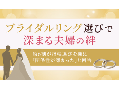 ブライダルリング選びで深まる夫婦の絆―約6割が指輪選びを機に「関係性が深まった」と回答