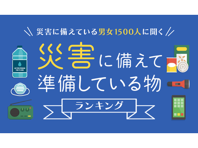 【災害に備えている男女1500人に聞く】災害に備えて準備している物ランキング