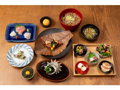 「鎌倉 松原庵 青」で堪能する秋の味わい。湘南の海で育まれた魚介の数々に、神奈川県産やまと豚、地の野菜をふんだんに取り入れた「湘南の味覚コース」をご用意しました。