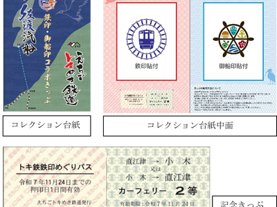 【佐渡汽船】「記念切符で乗って集める！鉄印＆御船印」スタート