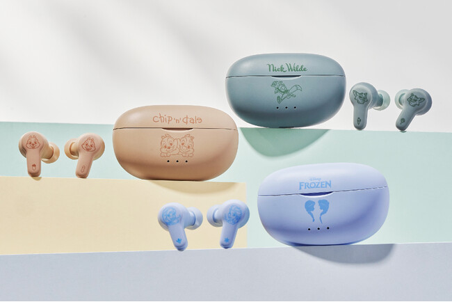ディズニーストアと「Victor」の共同企画　ディズニーキャラクターの「ニック」、「チップ＆デール」、「アナとエルサ」をデザインした完全ワイヤレスイヤホン（計3モデル）を発売
