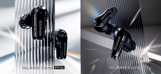 完全ワイヤレスイヤホン「GLASS Core Pro」「GLASS Core」を発売