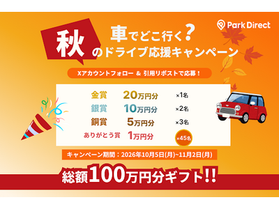 �uPark Direct�i�p�[�N�_�C���N�g�j�v���^�c����j�[���[�A���z100���~���M�t�g�v���[���g �Ԃłǂ��s��? �H�̃h���C�u�����L�����y�[���J�Ì���I
