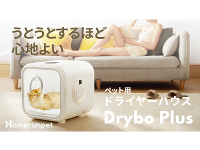 うとうとするほど心地よい、ペット用ドライヤーハウス「Drybo Plus（ドライボ・プラス）」がMakuakeにて先行予約販売開始