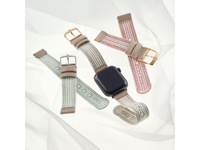 腕時計のストラップブランド「Knot THE STRAP」の人気コレクション「京都昇苑くみひも」の正絹くみひもストラップをはじめ、ファッショナブルな2024年春夏カラーが登場！