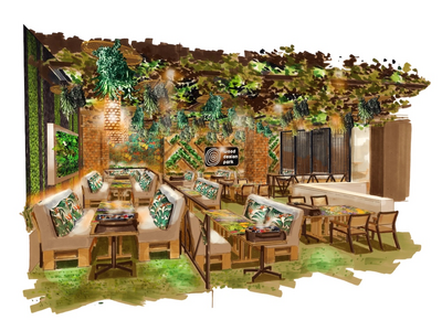 名古屋の栄に屋内バーベキューレストランがグランドオープン！緑あふれる豪華な店内を初公開