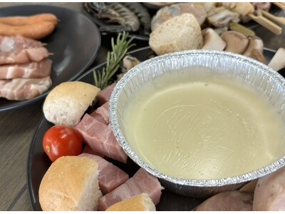 【ウッドデザインパーク野間】牡蠣小屋の食べ放題に“ミニチーズフォンデュ”が新登場　“海鮮×チーズ”が生み出す、新しい牡蠣小屋体験