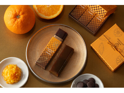 カカオ72%チョコ×国産ネーブルオレンジが和菓子に。「チョコレート羊羹 オレンジ」2024年1月14日（日）新発売。