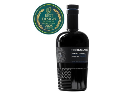 フランス産シングルモルトウイスキー「フォンタガール」が「東京ウイスキー&スピリッツコンペティション（TWSC）2025」にてデザイン賞受賞！