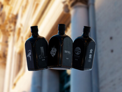 バーニーズ　ニューヨーク別注のブラックボトルが登場！サスティナブルなクラフトジンブランド＜LUO＞のポップアップイベントを銀座本店・六本木店で初開催